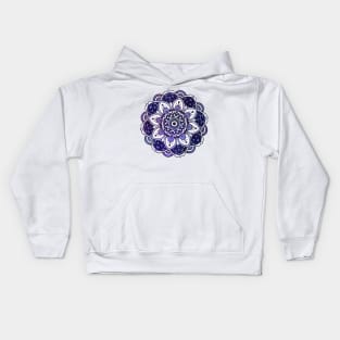 Blue Mandala Kids Hoodie